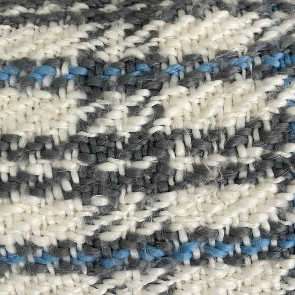 TALBOTS Unisex Knitted Plaid Scarf - Picture 9 of 12